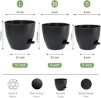 10/9/8 inch Self Watering Pots - Image 3