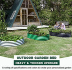 Land Guard 2Pcs Galvanized Raised Garden Bed Kit, Galvanized Planter Oval Large - Image 2