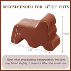 Kigeli 6 Pcs Resin Garden Pot Feet - Image 3