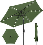 Best Choice Products 7.5ft Outdoor Solar Market Table Patio Umbrella by BestChoiceProducts