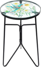 VCUTEKA Patio Side Table Outdoor Accent Table Bistro Coffee Table Plant End - Image 9