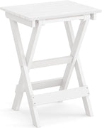 LUE BONA 27 inch Folding Side Table, HDPS Outside End Table - Image 7