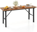 Tangkula 59" Narrow Outdoor Dining Table by TANGKULA