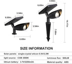 Boajuna Solar Spot Light Outdoor, Solar Landscape Spotlight Waterproof Security - Image 6