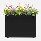 IDZO 35.4" W x 25.6" H Metal Planter Box, Privacy Trough by Idzo