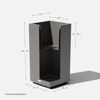 Veradek Block Series Pedestal Planter - Image 3