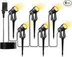 Low Voltage Landscape Lighting, 6 Pack Outdoor LED Landscape Spotlights by Pogestrand