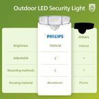Philips 72W 7400LM LED Flood Lights Outdoor, Dusk to Dawn Aluminum Security - Image 6