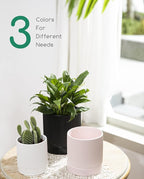 LaDoVita 3 Pack Ceramic Plant Pots 6/5/4 inch, Flowerpot - Image 5
