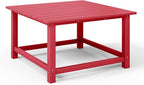 WestinTrends Malibu Low Outdoor HDPE Square Patio Coffee Table - Image 7