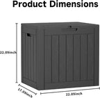 ROJIK 37 Gallon Outdoor Storage Box, Deck Box - Image 2