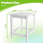 Outdoor Side Tables Adirondack, HDPE Small Table - Image 2