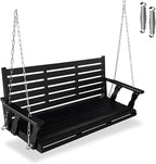 Wooden Porch Swing, Ergonomic Seat, Bench Swing by MegaCasa