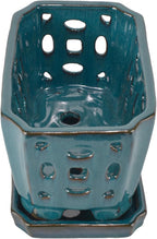 W&W Orchid Pot with Holes and Saucer - Image 3