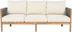 Christopher Knight Home Havets 77"W Outdoor 3 Seater Sofa, Acacia Wood Bench - Image 4