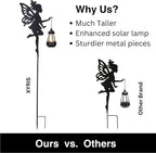 Solar Fairy Garden Lights Outdoor – Spring Decorations Yard Ornaments, - Image 7