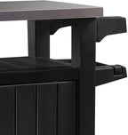 Keter Unity Small 40 Gallon Grill Prep Table and Storage Cart, Portable Serving - Image 8