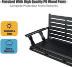 Wooden Porch Swing, Ergonomic Seat, Bench Swing - Image 6