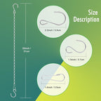 RIFNY Silver Chain for Hanging Plants, 20 Inch Small Plant Chains for Hanging - Image 4