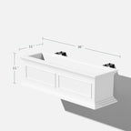 Veradek Brixton Series Plastic Railing Planter - Image 2