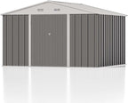 Patiowell 10 x 8 FT Outdoor Storage Shed, Large Garden Tool Metal Shed - Image 7