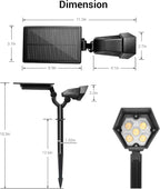 Solar Spotlights Outdoor, 4 Modes Solar Landscape Spot Light - Image 8