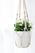 Mkono 3 Pack Macrame Plant Hangers Indoor Different Size Hanging Planter Basket - Image 8