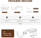1” Diameter Curtain Rods Itself is 30 to 90 inch 1 Pack Fit 30-84 inch Window - Image 3