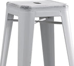 AC Pacific 30” Metal Backless Barstool Set of 2 – Country Rustic Style - Image 6