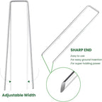 6 Inches Galvanized Garden Staples, Metal Tent StakeHeavy Duty U-Shaped Pins - Image 3
