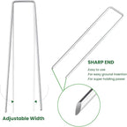 6 Inches Landscape Staples Galvanized Steel Garden Stakes Securing Pegs - Image 3