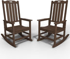Oversized Rocking Chair Set of 2, Outdoor Rocking Chair by THOEOE