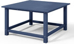 WestinTrends Malibu Low Outdoor HDPE Square Patio Coffee Table - Image 9