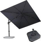 PURPLE LEAF 9' X 12' Right-left Tilt Patio Umbrella by PURPLELEAF