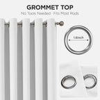 Joydeco Blackout Patio Sliding Door Curtains 72 Inches Long, Grommet Privacy - Image 9