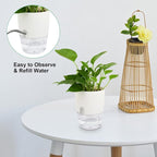 ShineMe Self Watering Pots, 5 Pack Self Watering Planters - Image 3