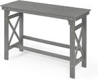 41" Outdoor Bar Table, HDPE Adirondack Outdoor Bar Table, All Weather Outside by SeeHill
