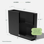 Veradek Block Series Span Plastic Planter - Image 2