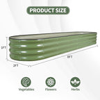 1MORE Galvanized Raised Garden Bed- Planter Garden Boxes Outdoor, Raised Beds - Image 7