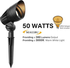 Malibu 50 Watt Floodlight Landscape Lights Outdoor Spotlight Waterproof Path - Image 3