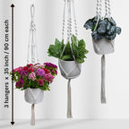 3 Pack Macrame Plant Hanger Indoor Hanging Planter - Image 4