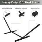 Two Person Hammock with Stand for Outside Heavy Duty, Outdoor Patio Hammock - Image 6