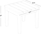 WestinTrends Ashore Outdoor Patio Modern Adirondack Side Table - Image 3