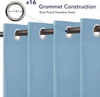 PureFit Outdoor Curtains for Patio Waterproof Weatherproof, UV Resistant - Image 4