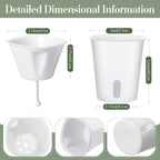 50 Pcs 3 Inch Self Watering Pots Self Watering Planters - Image 3