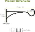 11 Inch Heavy Duty Plant Hangers Outdoor, Metal Plant Brackets - Image 4