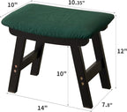 Foot Stool, Bamboo Small Sofa Foot Rest Under Desk, Extra Seating - Image 2