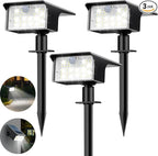 nipify Solar Spot Lights Outdoor, 3 Pack/62 LED Solar Motion Sensor Lights by Nipify