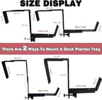 Window Box Brackets for Railing Adjustable Planter Box Brackets Flower Box - Image 4