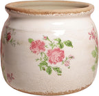 Decorative Pots Spring Decor, Pastel Floral Ceramic Garden Pots - Image 5